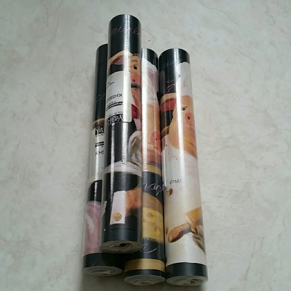 Wallpaper Border French Chef Pigs Black